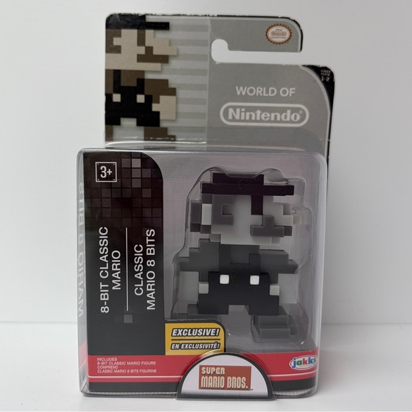 Jakks Pacific Other - NIB 8-Bit‎ Classic Mario Figure Black and White